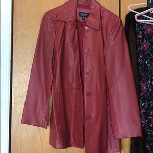 Genuine Red Leather Jacket